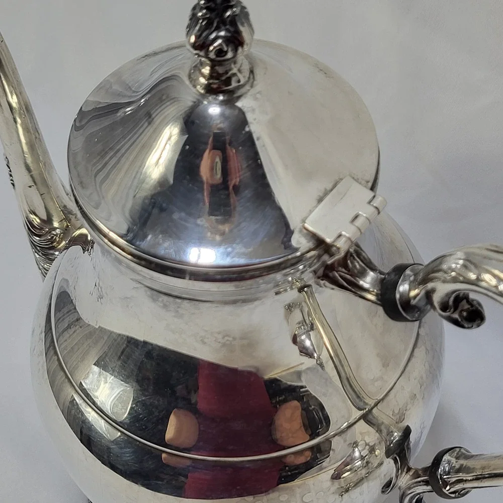 FB Rogers Silver Co 1883 Victorian Teapot Lidded Creamer Bowl Set Silverplate